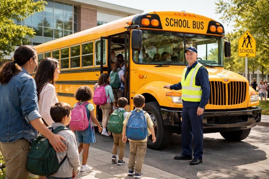 assurez la sécurité de vos enfants avec notre service de transport scolaire fiable et sécurisé, conçu pour la tranquillité d'esprit de chaque parent.