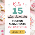 Un groupe d'enfants amusés participant à des activités d'anniversaire en extérieur.