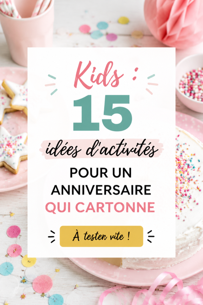 Un groupe d'enfants amusés participant à des activités d'anniversaire en extérieur.