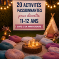 Des enfants s'amusent lors d'un anniversaire avec des activités ludiques.