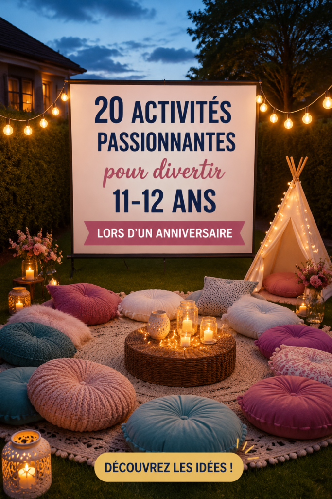 Des enfants s'amusent lors d'un anniversaire avec des activités ludiques.