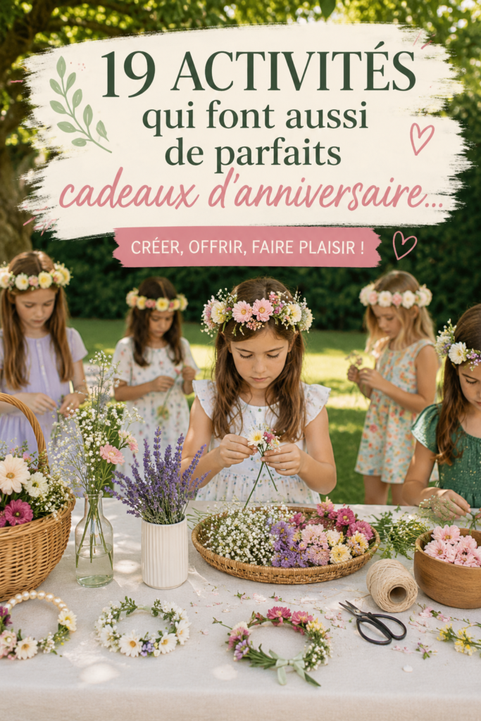 Activités d'anniversaire à réaliser en groupe
