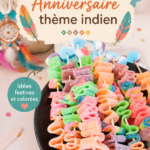 Une décoration festive pour un anniversaire sur le thème indien avec des couleurs vives et des lanternes.