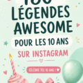 Une image festive d'un enfant célébrant son 10e anniversaire avec des décorations colorées.