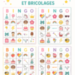Cartes de bingo personnalisées pour un anniversaire