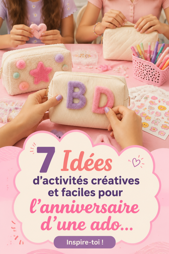 Bricolage d'anniversaire coloré pour adolescentes