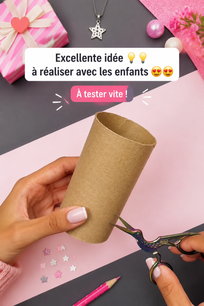 Enfants qui s'amusent avec une activité créative à la maison.
