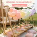 Des enfants amusés lors d'un mariage, jouant ensemble avec des jeux et des activités créatives.