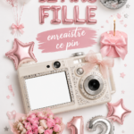 Photo d'une fête d'anniversaire pour une fille de 12 ans avec une décoration colorée.