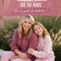 Lettre d'anniversaire pour une fille de 10 ans sur un bureau avec des crayons