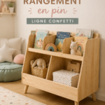 Meuble de rangement Ligne Confetti dans une chambre moderne.