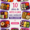 Des lunchboxes bento colorées sans sandwich prêtes pour la rentrée.