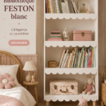 Bibliothèque Feston blanche élégante pour la maison