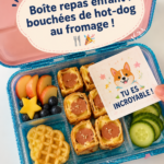 Bouchées de hot-dog au fromage prêtes à être dégustées