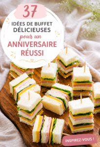 Buffet d'anniversaire avec de nombreuses options de plats