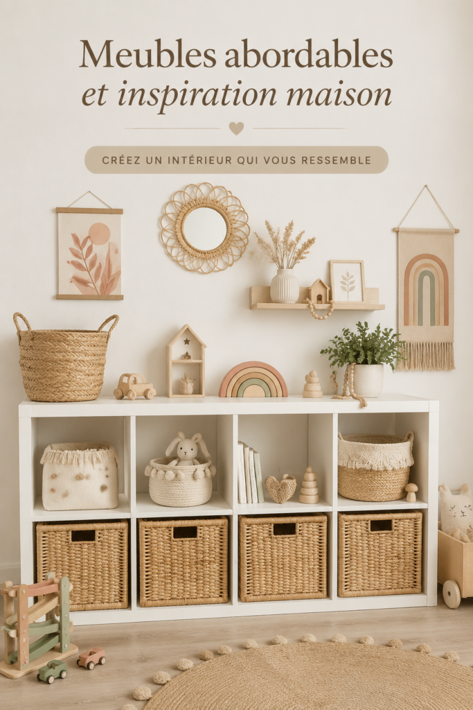 Meubles abordables pour une décoration intérieure stylée et moderne.