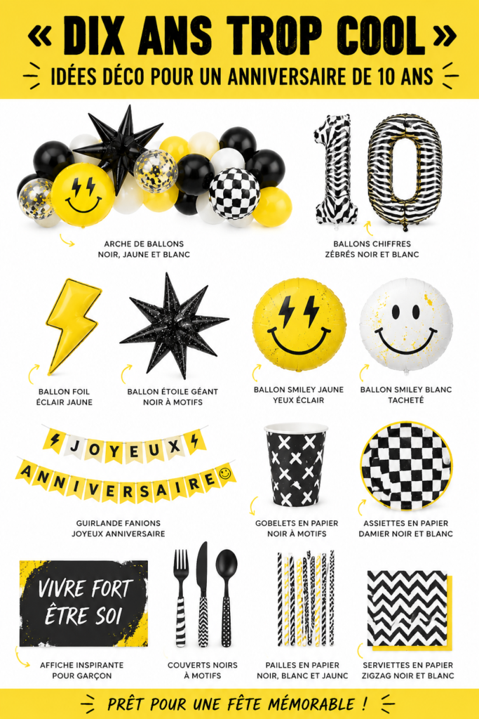 Une table d'anniversaire décorée avec des ballons colorés et un gâteau pour enfants.