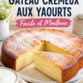 Gâteau au yaourt crémeux décoré, parfait pour les enfants