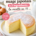 Gâteau nuage japonais fait maison avec 3 ingrédients