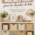 Salle de bébé stylée avec des meubles IKEA bien organisés