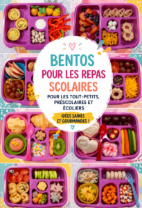 Boîte à bento colorée remplie de repas variés pour enfants