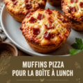 Muffins pizza cuits dorés et prêts à être dégustés