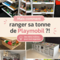 Un bel espace de rangement pour Playmobil bien organisé
