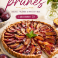 Une délicieuse tarte aux prunes dorée et appétissante, prête à être servie.