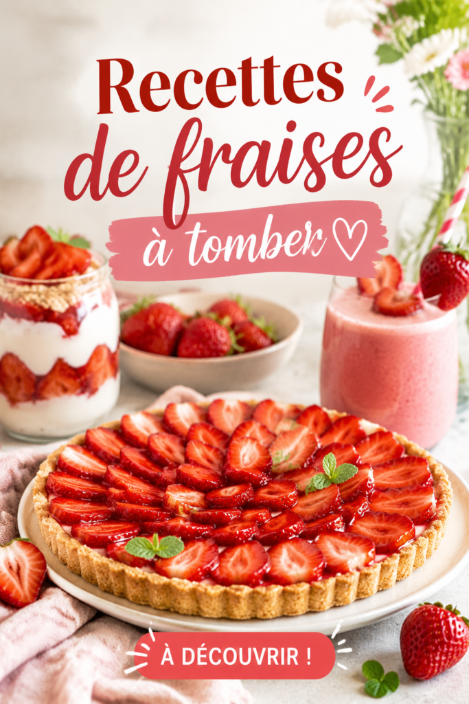 Recettes gourmandes à base de fraises fraîches