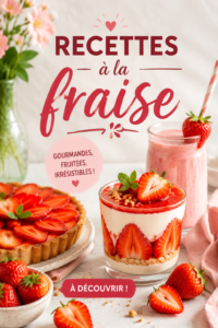 Une belle assiette de desserts à la fraise prêts à déguster.