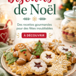 Une assiette de délicieux biscuits de Noël faits maison, décorés de sucre coloré.