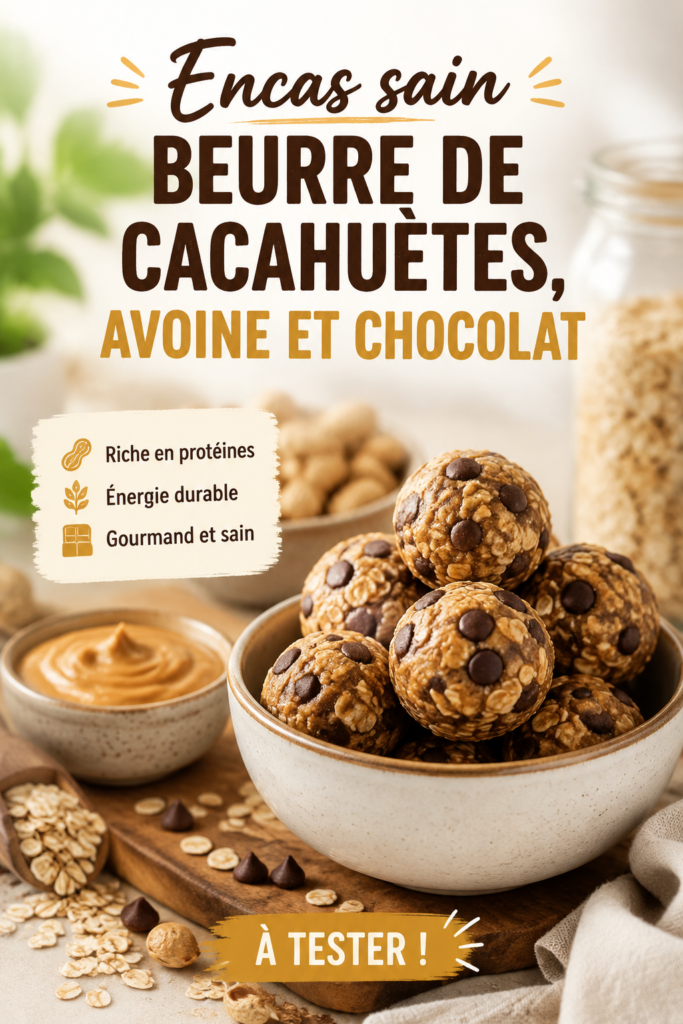 Barres au beurre de cacahuète et chocolat préparées pour une lunchbox enfant.