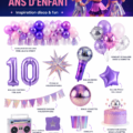 Fête d'anniversaire Kpop avec décorations colorées et enfants amusés
