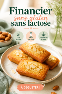 Financiers moelleux sans gluten et sans lactose dans une lunchbox colorée.