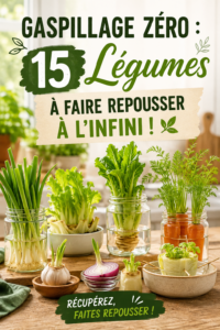 Photo d'une récolte de légumes frais issus de boutures dans un jardin urbain.