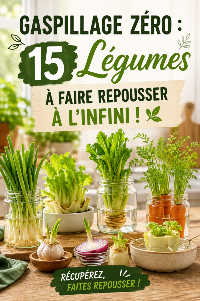 Photo d'une récolte de légumes frais issus de boutures dans un jardin urbain.
