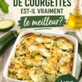 Gratin de courgettes gourmand prêt à être servi dans une lunchbox enfant.