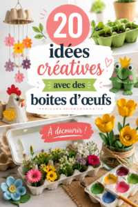 Idées gourmandes créatives avec des boîtes d'œufs pour enfants