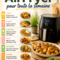 Menu hebdomadaire pour enfants avec des plats cuisinés à l'AirFryer