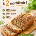 Recette de pain sain à 2 ingrédients pour les lunchboxes des enfants.