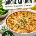 Quiche au thon sans pâte, idéale pour une lunchbox enfant saine.