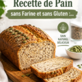 Pain sans farine et sans gluten décoré pour lunchbox enfant