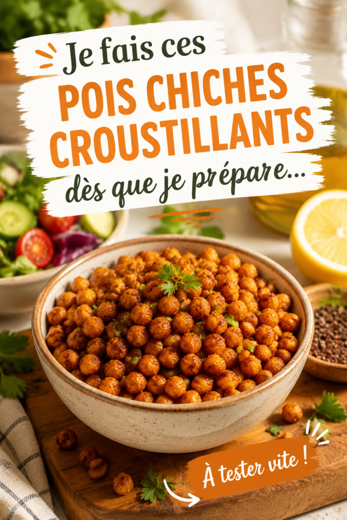 Recette de pois chiches croustillants pour lunchbox d'enfants