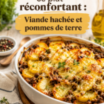 Plat de viande hachée aux pommes, parfait pour les lunchboxes d'enfants.