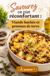 Plat de viande hachée aux pommes, parfait pour les lunchboxes d'enfants.