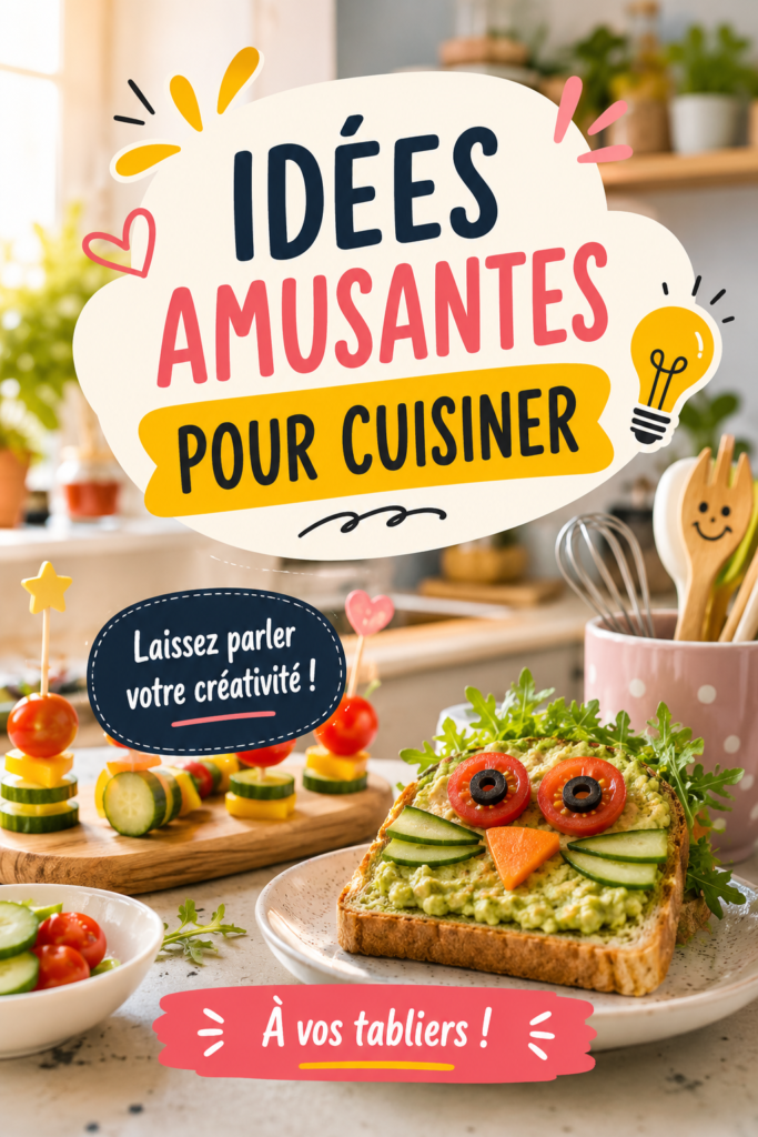Des enfants en train de cuisiner des recettes amusantes pour leur lunchbox.