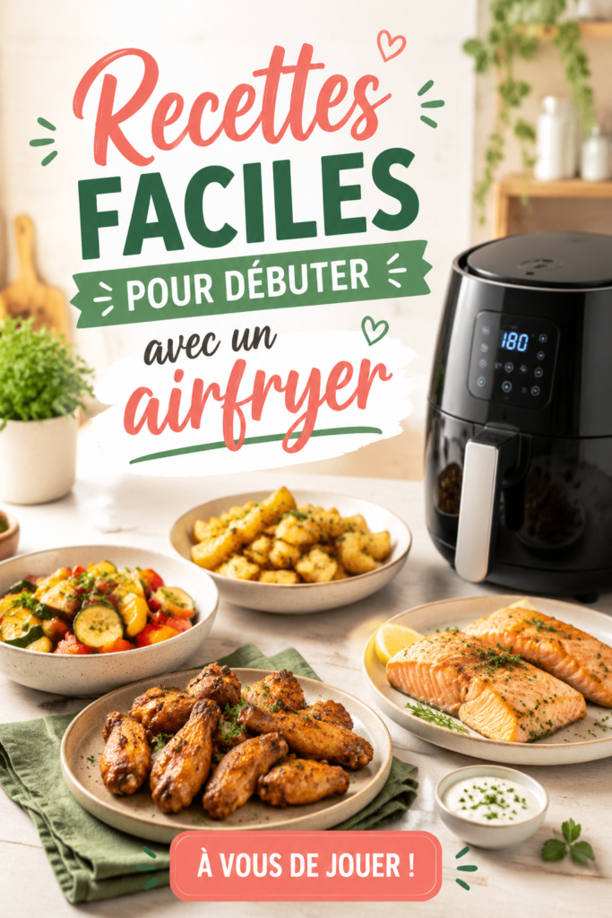 Recettes alléchantes pour enfants préparées avec un Airfryer.