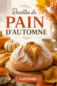 Pain fait maison aux fruits et épices pour l'automne sur une table en bois.