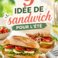 Une lunchbox colorée avec des sandwichs d'été frais et appétissants pour enfants.