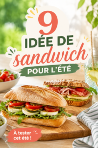 Une lunchbox colorée avec des sandwichs d'été frais et appétissants pour enfants.